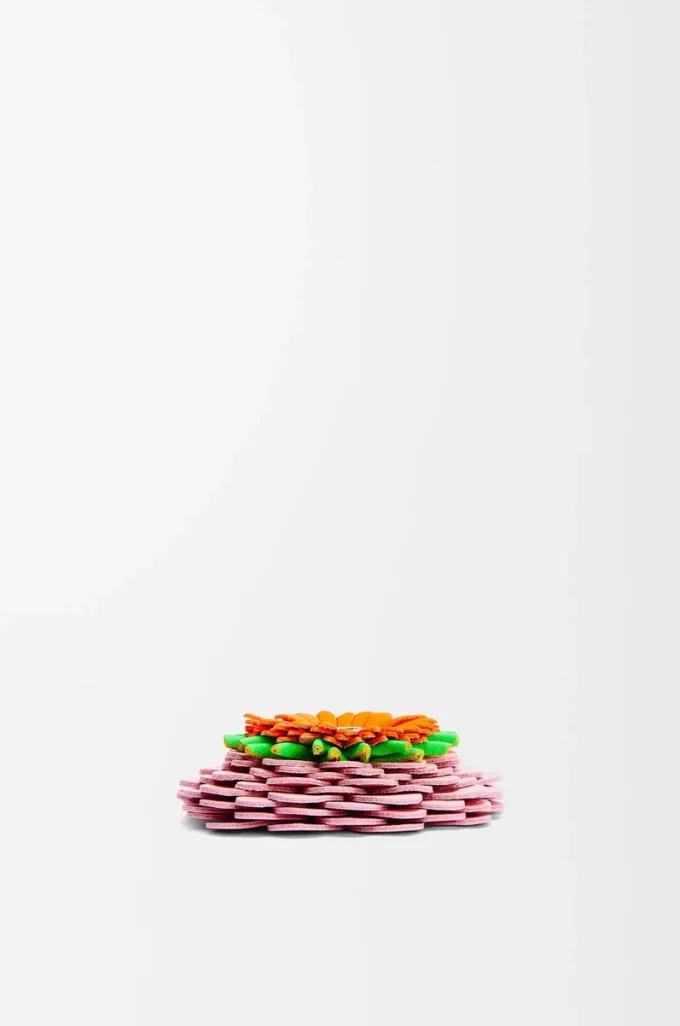Klasik dana derisinden çiçek zar Light Candy