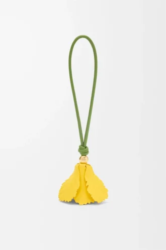 Klasik dana derisinden lale charm Sarı