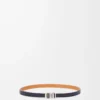 Klasik dana derisinden LOEWE grafik kemer Abbys Blue/Palladio