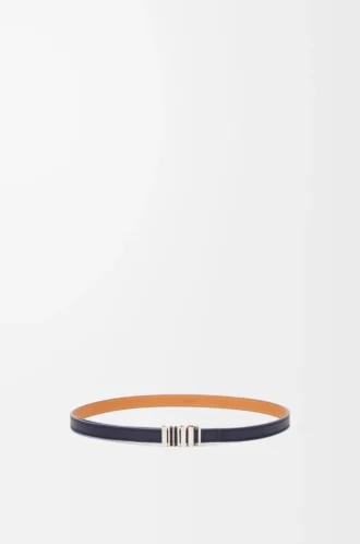 Klasik dana derisinden LOEWE grafik kemer Abbys Blue/Palladio