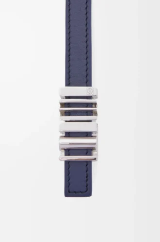 Klasik dana derisinden LOEWE grafik kemer Abbys Blue/Palladio