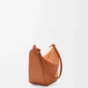 Klasik dana derisinden Mini Hammock hobo Tan