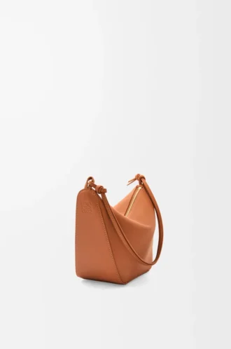 Klasik dana derisinden Mini Hammock hobo Tan