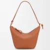 Klasik dana derisinden Mini Hammock hobo Tan