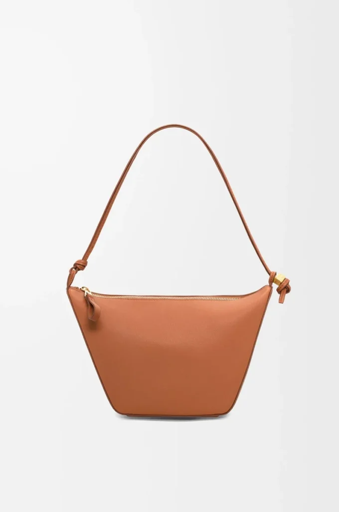 Klasik dana derisinden Mini Hammock hobo Tan