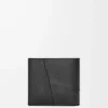 Klasik dana derisinden üretilmiş Puzzle bifold cüzdan, Siyah