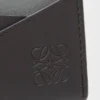 Klasik dana derisinden üretilmiş Puzzle düz kartlık Asfalt Grisi/Fırtına Mavisi