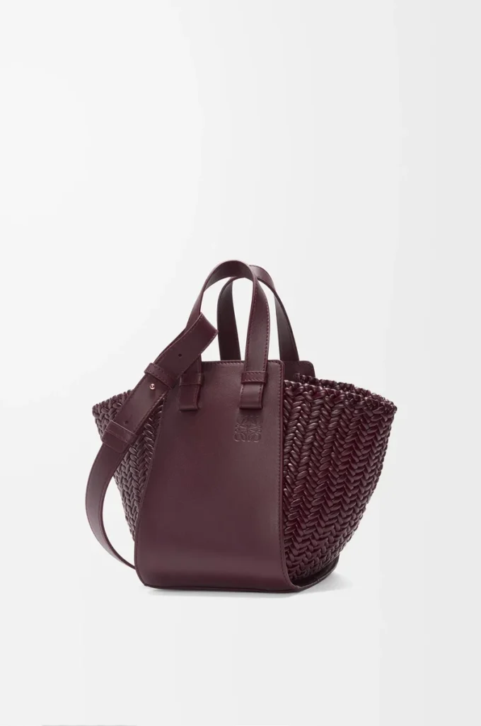 Kompakt Hammock çanta, dana derisi, koyu bordo