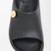 Köpük Pebble terlik Siyah/Altın