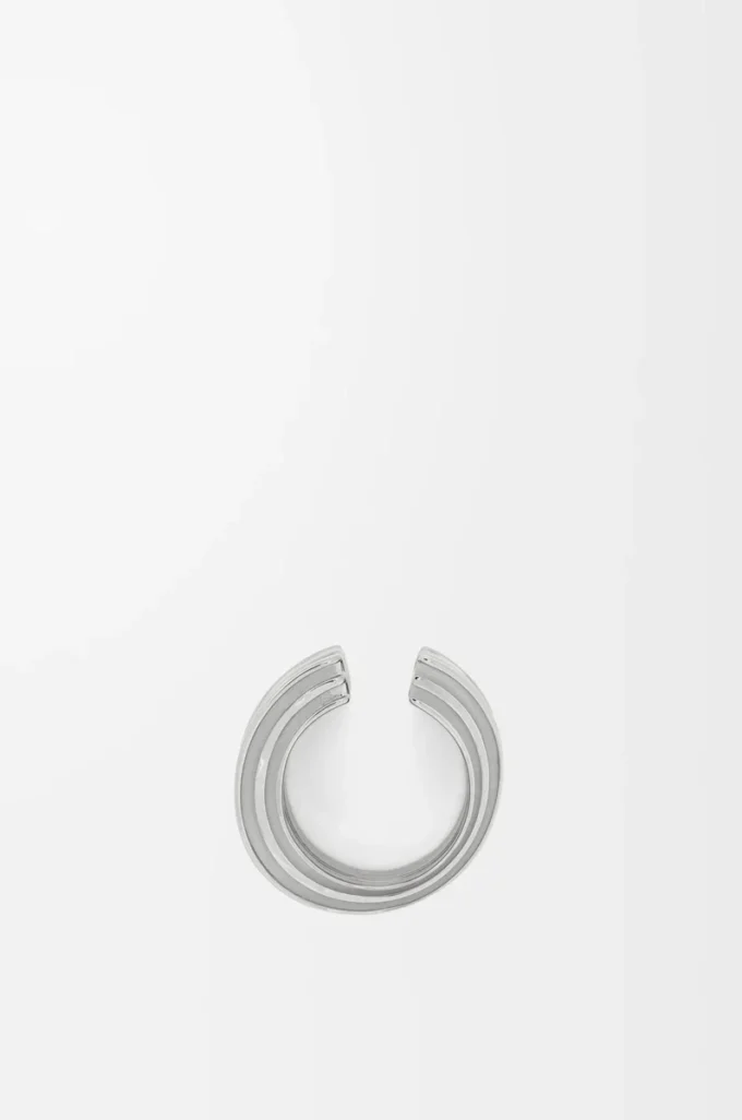 LOEWE Grafik gümüş yüzük Gümüş