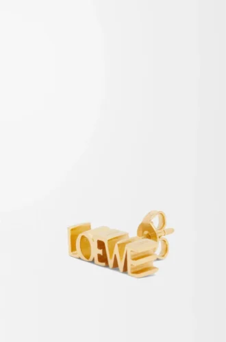 LOEWE Grafik tek küpe, gümüş Altın