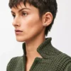 LOEWE Grafik tek küpe, gümüş Gümüş
