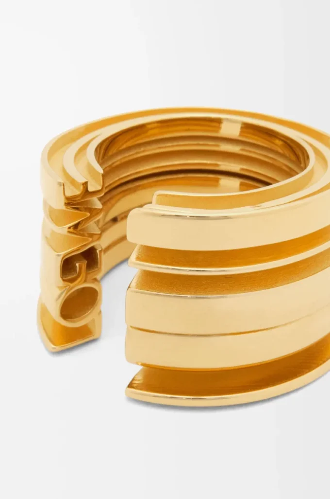 LOEWE Grafik yüzük, gümüş Altın