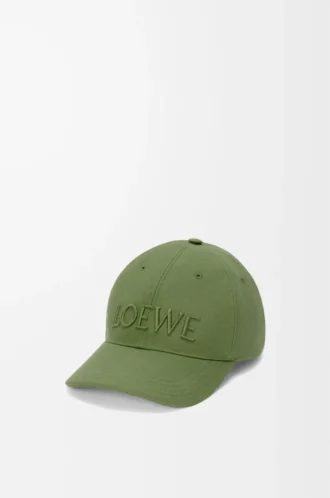 LOEWE kanvas şapka Adaçayı Yeşili