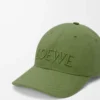 LOEWE kanvas şapka Adaçayı Yeşili