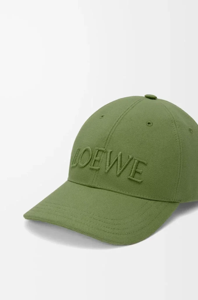 LOEWE kanvas şapka Adaçayı Yeşili