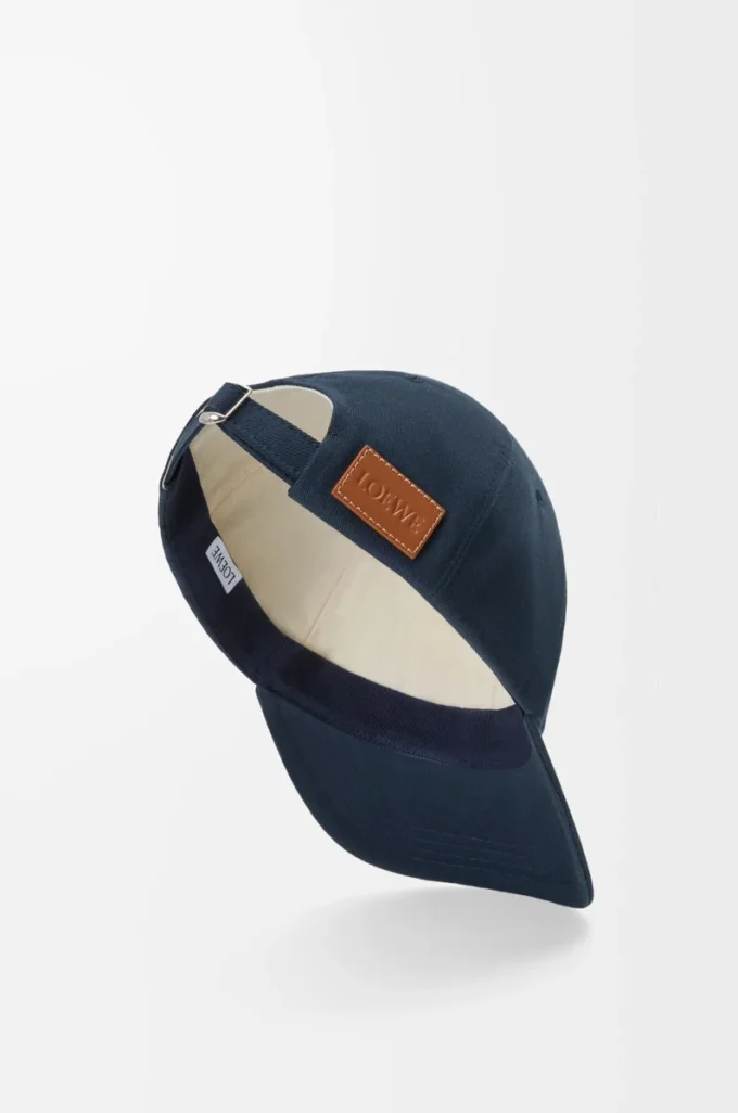 LOEWE kanvas şapka Deep Navy