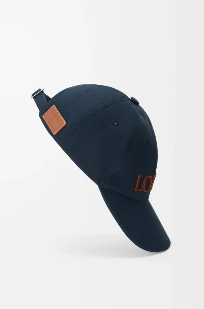 LOEWE kanvas şapka Deep Navy