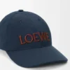 LOEWE kanvas şapka Deep Navy