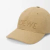 LOEWE kanvas şapka Kum rengi