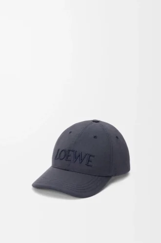 LOEWE kanvas şapka Lacivert