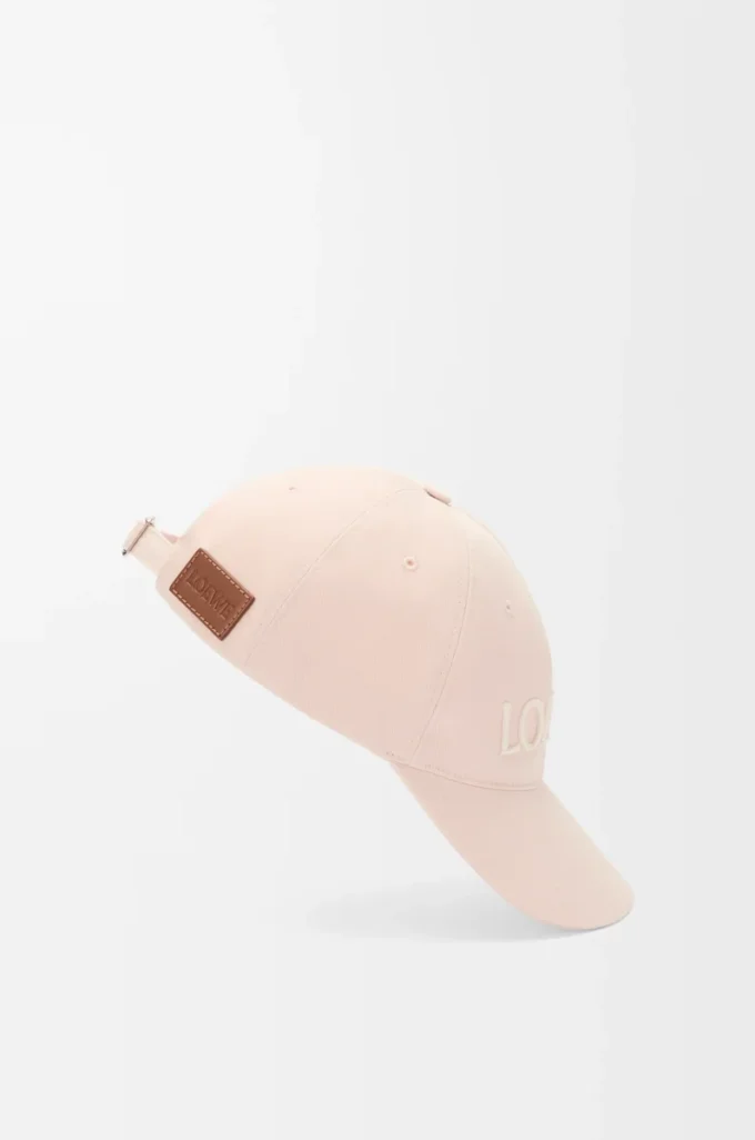 LOEWE kanvas şapka, pembe