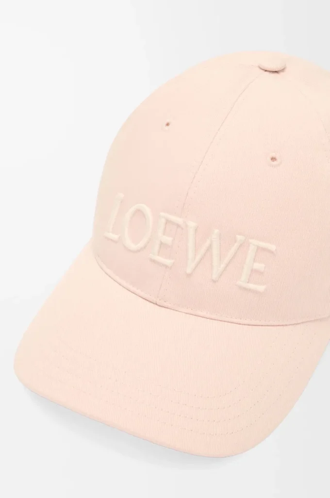 LOEWE kanvas şapka, pembe