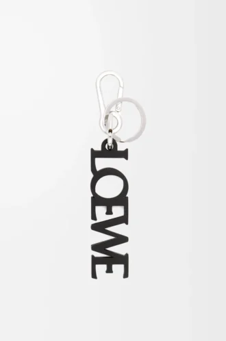 LOEWE Signature charm, pürüzsüz dana derisi, Siyah