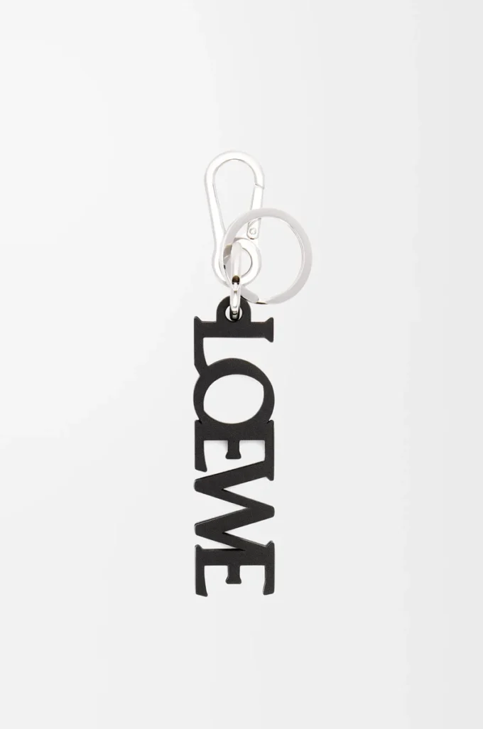 LOEWE Signature charm, pürüzsüz dana derisi, Siyah