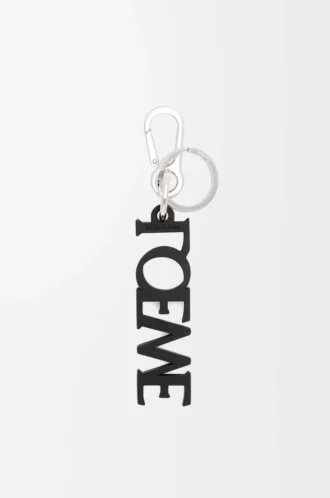 LOEWE Signature charm, pürüzsüz dana derisi, Siyah
