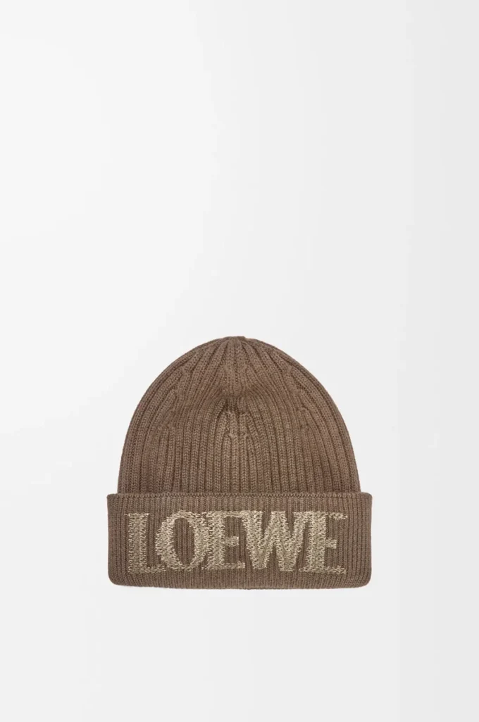LOEWE yün bere Açık Kahverengi