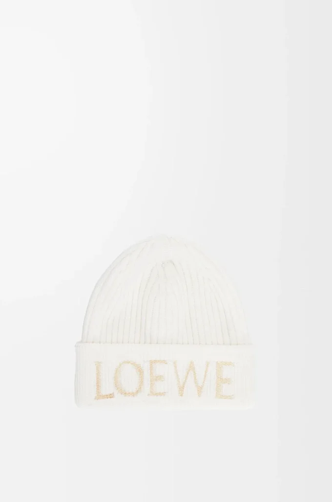 LOEWE yün bere Beyaz