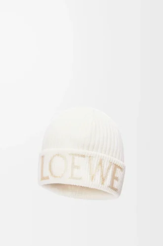 LOEWE yün bere Beyaz