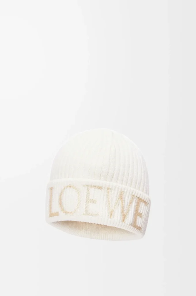 LOEWE yün bere Beyaz