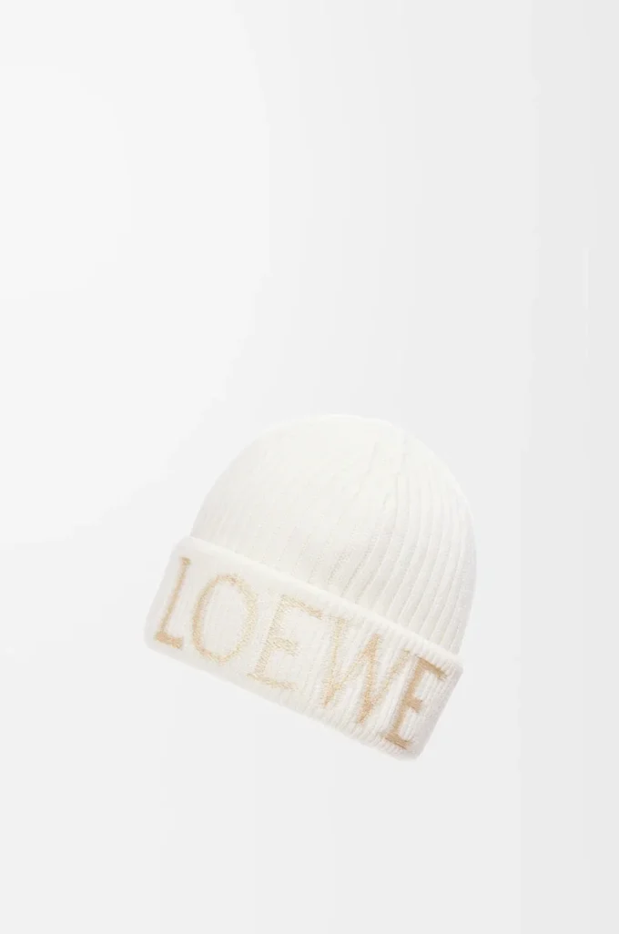 LOEWE yün bere Beyaz