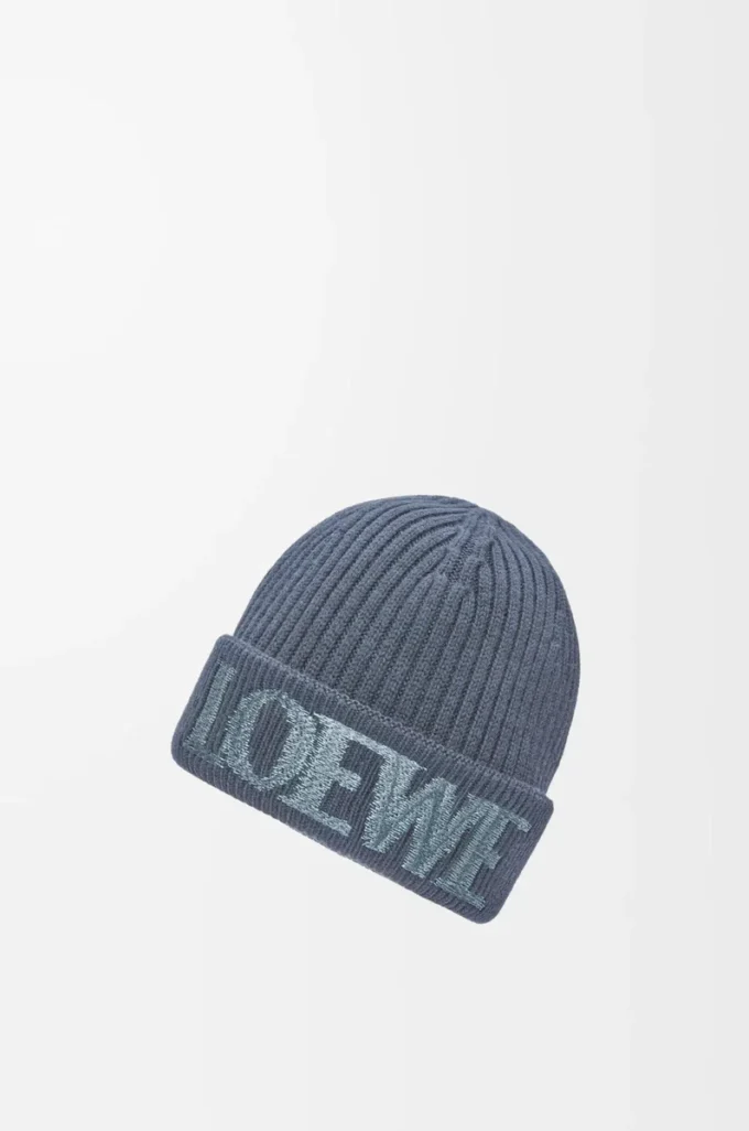 LOEWE yün bere Gri Mavi