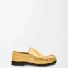 Metalik dana derisinden Campo loafer Altın