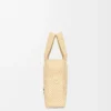 Mini LOEWE Font tote, rafya Doğal