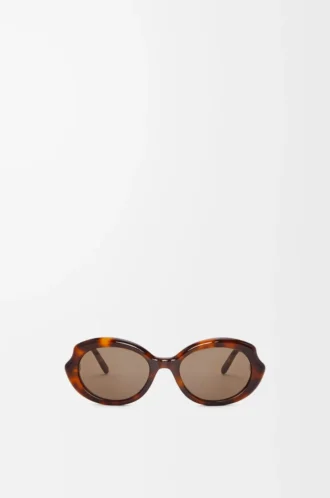 Mini Oval Slim güneş gözlüğü Havana