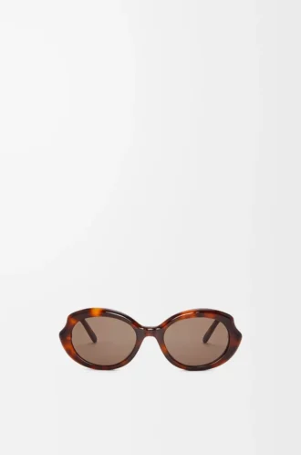 Mini Oval Slim güneş gözlüğü Havana