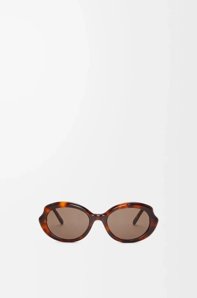 Mini Oval Slim güneş gözlüğü Havana