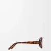 Mini Oval Slim güneş gözlüğü Havana