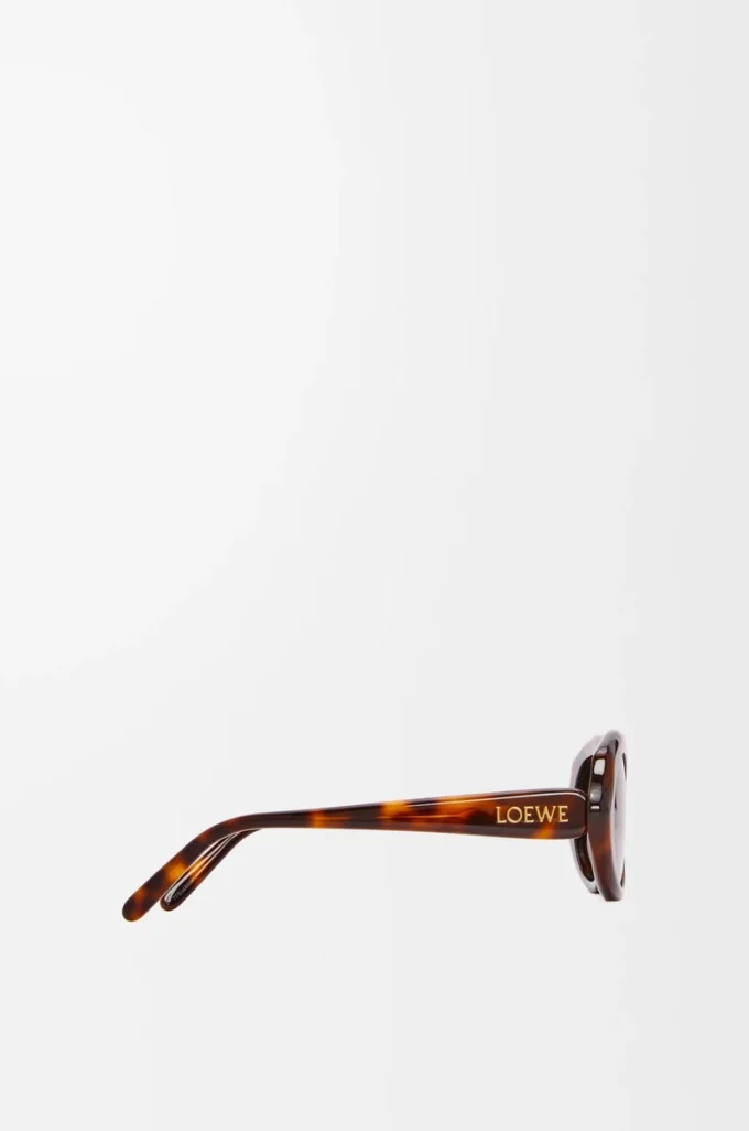 Mini Oval Slim güneş gözlüğü Havana
