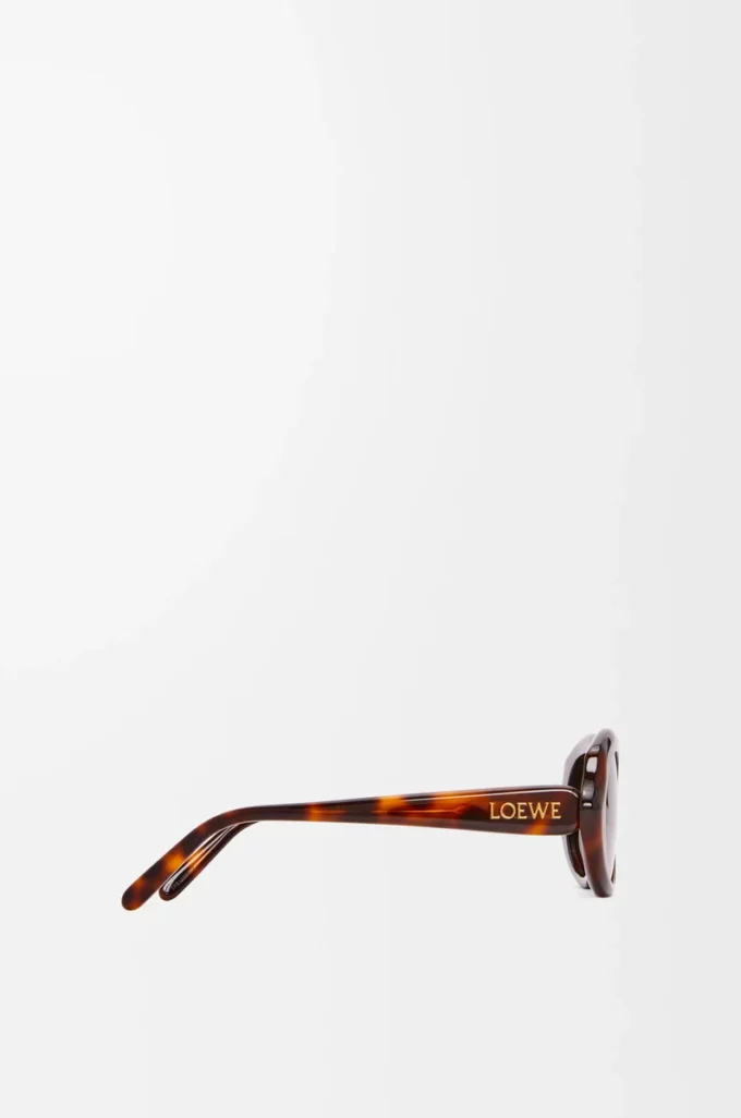 Mini Oval Slim güneş gözlüğü Havana