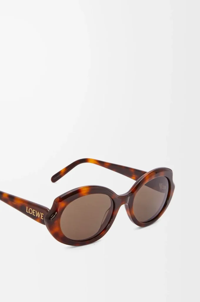 Mini Oval Slim güneş gözlüğü Havana
