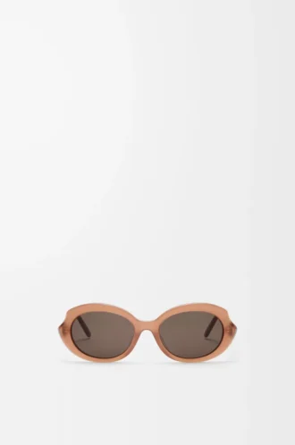 Mini Oval Slim güneş gözlüğü Milky Caramel