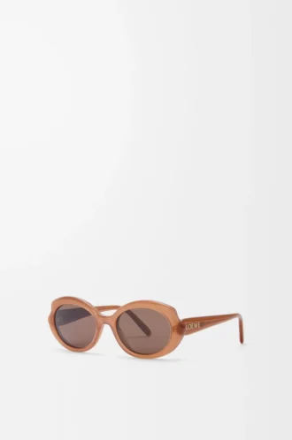 Mini Oval Slim güneş gözlüğü Milky Caramel