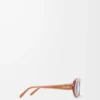 Mini Oval Slim güneş gözlüğü Milky Caramel