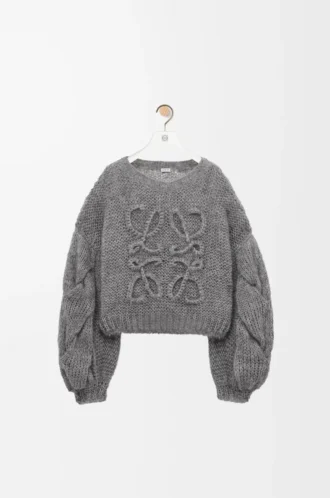 Mohair Grey Melange Anagram kazak
