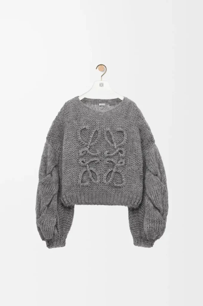 Mohair Grey Melange Anagram kazak